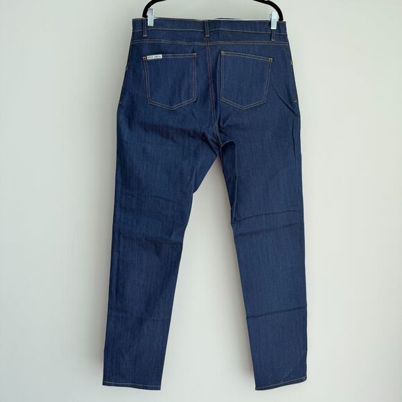 Blue Delta Tom James Jeans Mens 36x36 Denim Stretch Custom Hand Made in USA - Picture 3 of 13